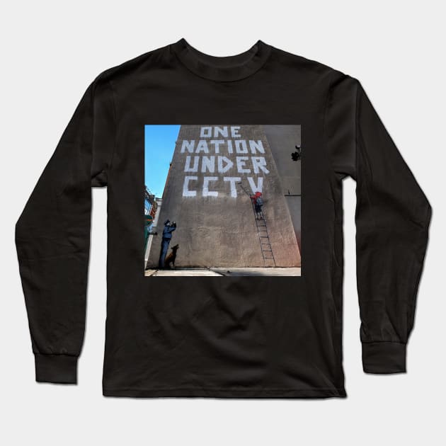 CCTV by banksy Long Sleeve T-Shirt by Respire